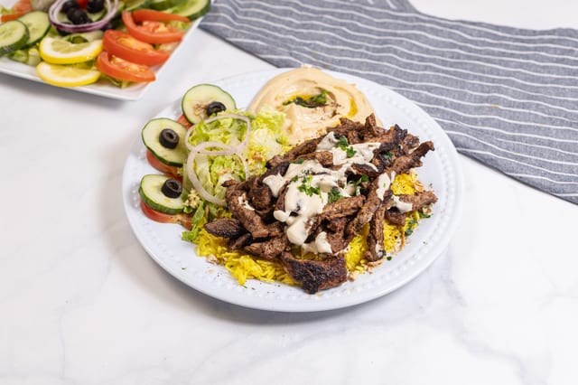 Beef Shawarma Plate.