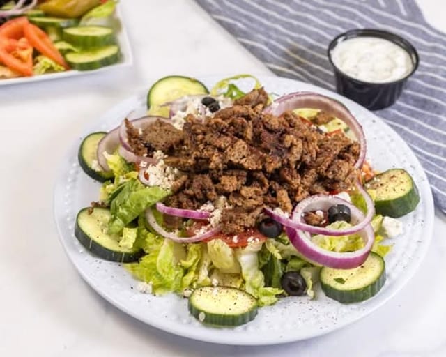 Chicken Gyro Salad.